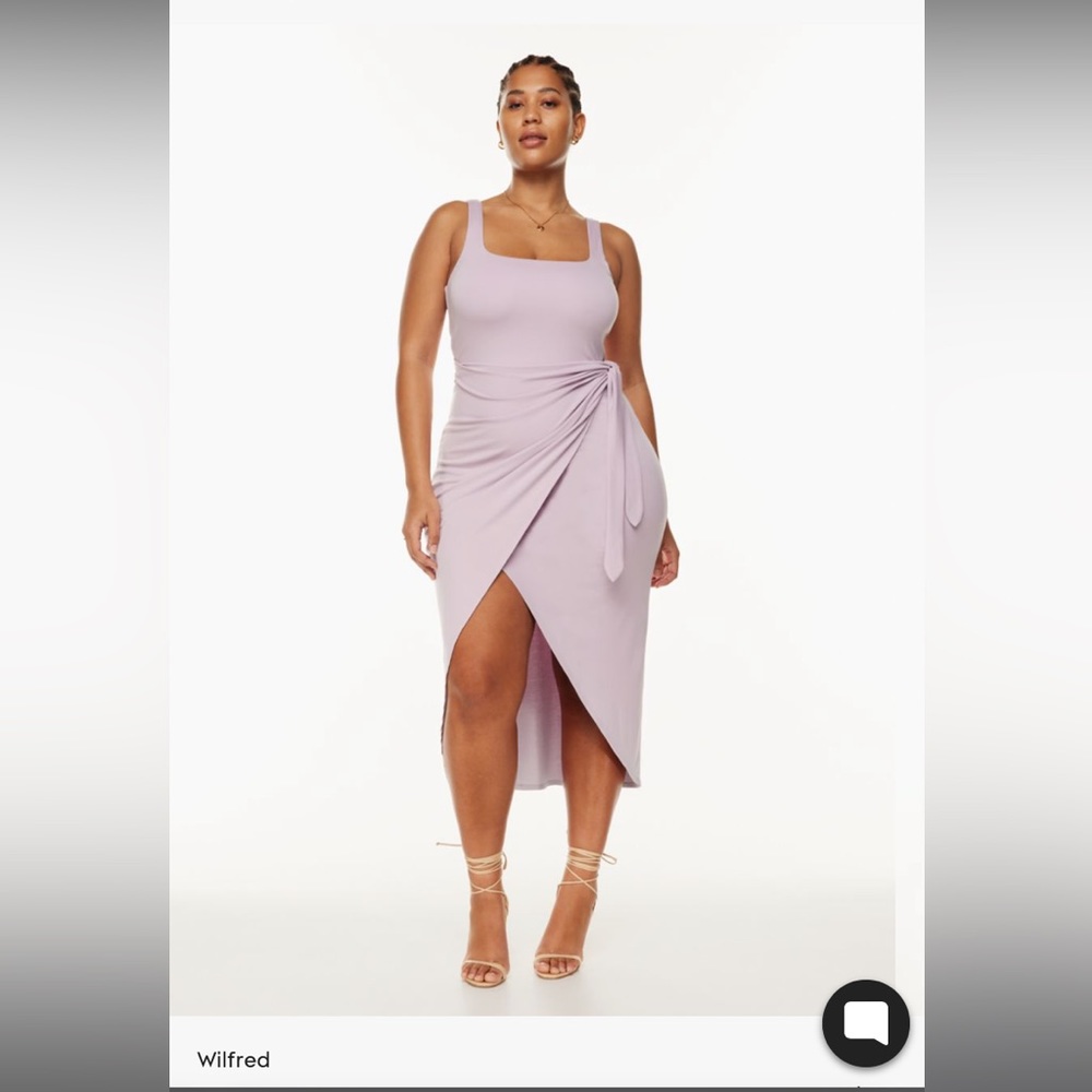 Aritzia, Wilfred wrap dress, colour lilac, size XL